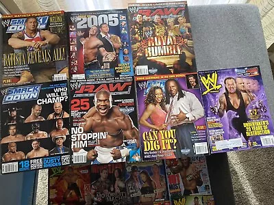 Vintage Lot Of 15 Wrestling Magazines - WWE WWF NWA ECW More • $15