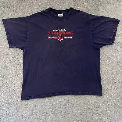 Vintage Boston Red Sox T-Shirt Men’s XL Blue Sports MLB Baseball Cotton USA • $21.95