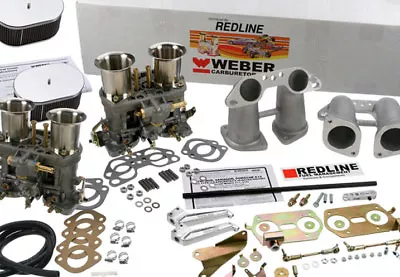 Weber Carburetor Kit Porsche 914 VW Bus Type 2 Type 4  Dual 44IDF Weber Kit • $1319.79