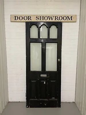 Reclaimed Victorian Edwardian Wooden Panel Front Door 2080 Or 2085 X 865mm • £350