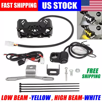 For Yamaha Honda Dirt Bike LED Headlight Light Bar Lighting Kit Low / High Beam • $59.99