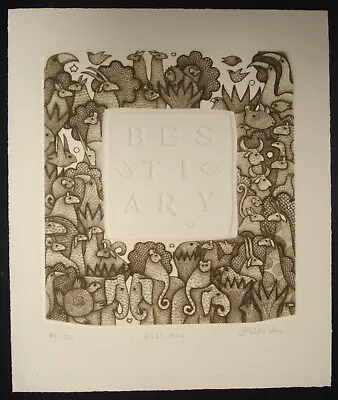 CAROL JABLONSKY LITHOGRAPH  Bestiary;  L/e NEW YORK MODERNISTlisted Artist • $94