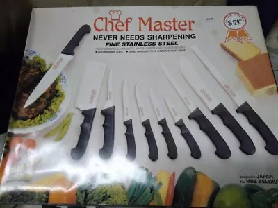 Chef Master Stainless Steel Knife Set NOS • $80