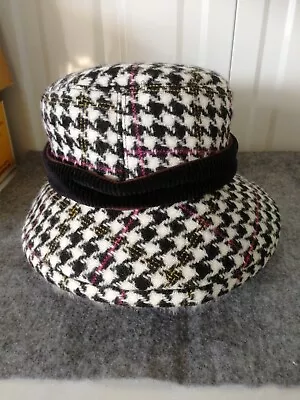 Jack Murphy Hound Tooth Tweed Hat New One Size • £50