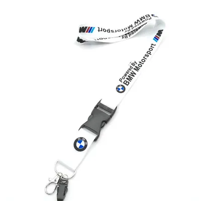 Keychain Pendant Strap Quick Release Neck Lanyard Key Holder for BMW Sport White • $10.99