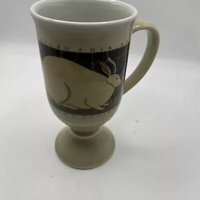 WARREN KIMBLE Otagiri FAT RABBIT Mug Folk Art Stoneware Japan  • $9