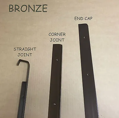BRONZE Kitchen Worktop Edging Strips 40mm & 30mm EndCornerStraight *CHEAPEST** • £7.49