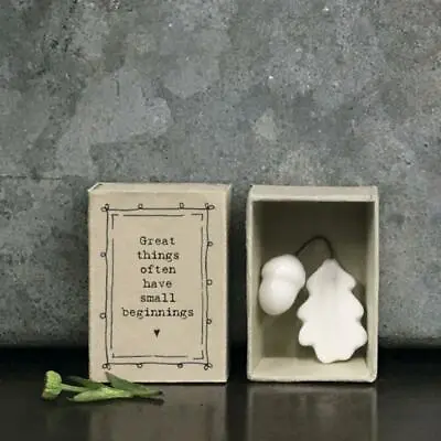 £6.60 • Buy Porcelain Matchbox Acorn | East Of India Sentimental Ornament Gift
