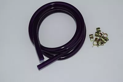 PURPLE FUEL LINE GAS HOSE TUBE CARB VENT 1/8  ID X 1/4  OD | 10' Feet • $7.99