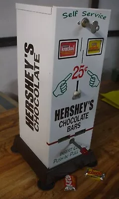 Hershey's 25 Cent Chocolate Bar Vending Machine - Candy  Gumball Diner Gameroom • $325