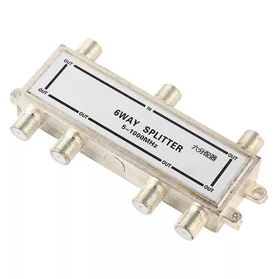 6 Way Coax Cable Splitter 5-1000MHz CATV TV Antenna TV Signal Amplifier Coax BEA • $9.81