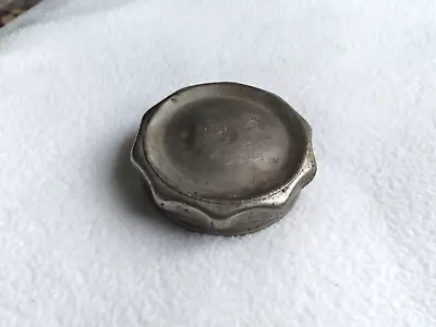 Ford Model A Brass Gas Cap Nickel Plated Scalloped Vintage • $30