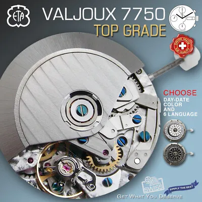 $470 • Buy Movement Eta Valjoux 7750, Automatic, Top Grade, Cdg Rotor
