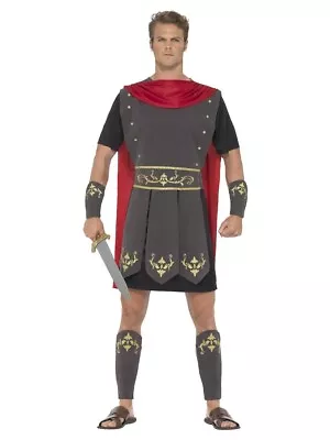 Roman Gladiator Captain Mens Male Adult Halloween Costume Fancy Dress Party • £21.95