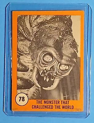 The Monster That Challenged The World 1961 Nu-Cards Horro Monster Card #78 Old • $2.99