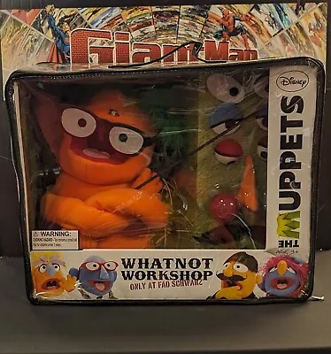 The Muppets Whatnot Workshop Orange Puppet & Accessory FAO Schwarz Disney  • $99.99