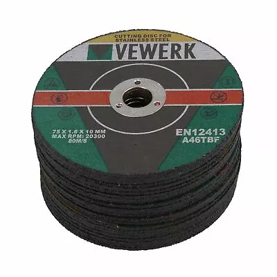 3  Cutting Grinding Discs For Air Cut-off Tool Grinder Cutoff 25 PACK 75mm AT823 • £12.03