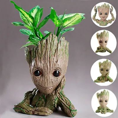 Groot Guardians Of The Galaxy Baby Figure Flowerpot Style Pen Pot Toys 14-16CM • £5.87