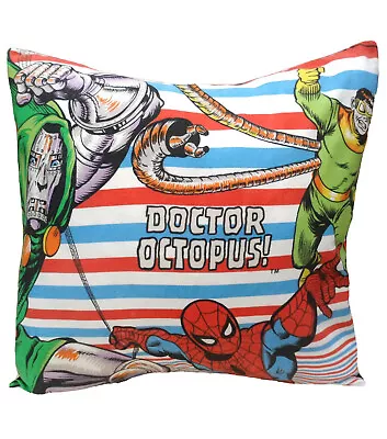 Dr Doom Doc Ock Marvel Comics Vintage Fabric Cushion - Doctor Octopus • £19.99