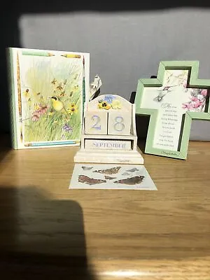 Marjolein Bastin LOT Of 4 ~ Desktop Calendar Box Inspirational Print Stickers • $28