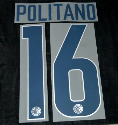 Inter Milan Politano 16 Football Shirt Name/Number Set Kit Third Serie A 2018/19 • £13.39