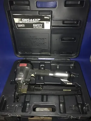 USED    Senco SNS44XP 7/16 Crown 16 Gauge Heavy Wire Stapler With Case And Tool • $350