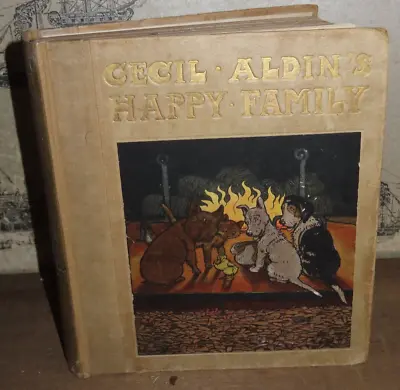 £99.99 • Buy 1912 CECIL ALDIN's HAPPY FAMILY BY BYRON 36 TIPPED IN COLOUR PLATES DOGS ALDIN