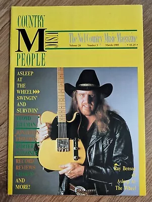 Country Music People Magazine March 1989 Tillman Edwards Wagoner Asleep Wheel • £6.50