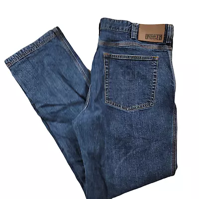 Duluth Trading Jeans Mens 36 X 32 Blue Denim Flex Ballroom Stretch • $24.49