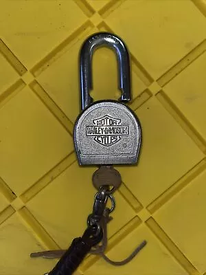 Harley-Davidson Master Lock Padlock 220 Working W/ Key Limited Rare Vintage • $80