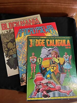 The Chron Of Judge Dredd Lot Of 3 Books Judge Cal/Apocalypse War/Blockmania • $5