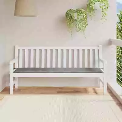 Outdoor Garden Bench Cushion Comfortable Water-Resistant Grey Oxford Fabric • $52.85