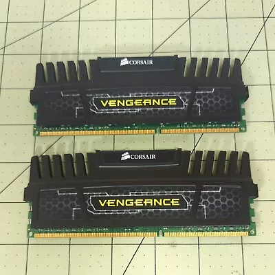 16GB (2X8GB) Kit CORSAIR VENGEANCE CMZ16GX3M2A1600C10 DDR3 SDRAM N6-3(5) • $19.98