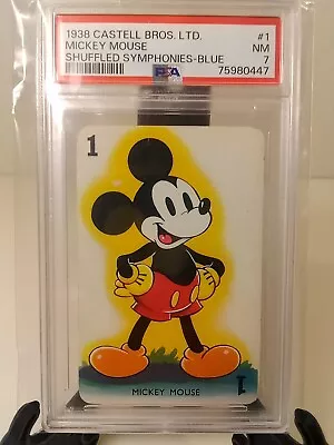 1938 Mickey Mouse #1 Castell Psa 7 Blue Back! Rare Low Population  • $1500