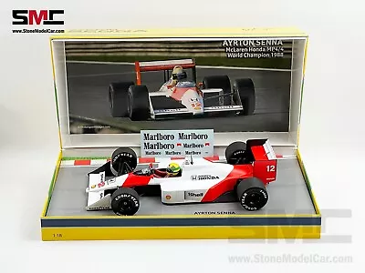 Mclaren F1 MP4/4 Ayrton Senna Japan 1988 World Champion 1:18 MINICHAMPS Gift Box • $999