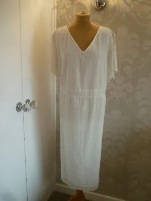 COTTON TRADERS Cream Dress Size 24 - BNWT • £15.99