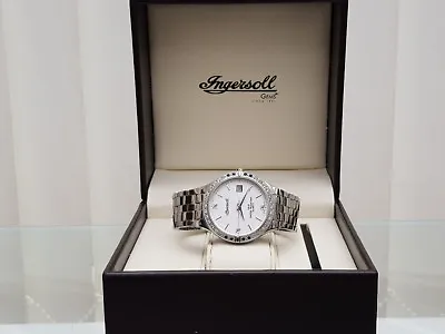 £168.99 • Buy Genuine INGERSOLL Mens Watch SWISS MADE 3 Real Diamonds RRP £480 Boxed (A62