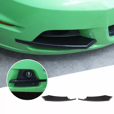 Carbon Fiber Front Fog Light Lamp Cover Trim For Ford Mustang 10-14 Accessories • $29.99