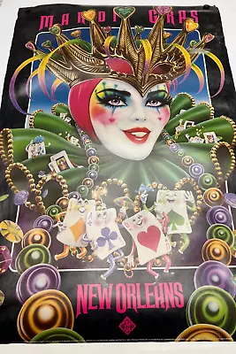 Mardi Gras New Orleans February 1994 Poster. VTG. Original. Andrea Mistretta • $34.97