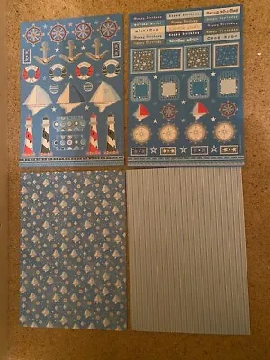 Buzzcraft Seaside Decoupage Set - 7 Packs With 4 Sheets Per Pack - See Photo • £2.75