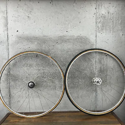 Vintage Scheeren Weltmeister Tubular Wheelset 700c Campagnolo Track Wood Filled • $719.99