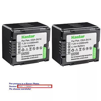 Kastar Replacement Battery For Panasonic CGR-DU14 CGA-DU14 & PV-GS19 PV-GS29 • $11.99