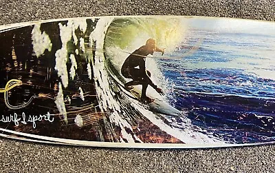 Vintage Wood Longboard Skateboard Surfboard ~ 42.5’ X 9.75” No Wheels Surf Sport • $24.95