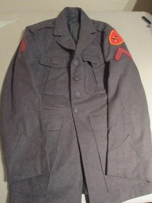$35 • Buy WW2 USMC Jacket 1942 Dated Third Marine Division  Patch Sewn Upside Down (?)