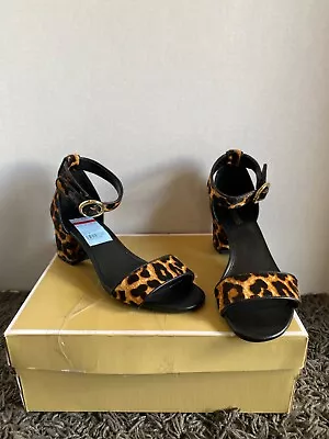 Michael Michael Kors Lena Flex Mid Dress Sandals. Genuine Calf Hair Size 6 • $55