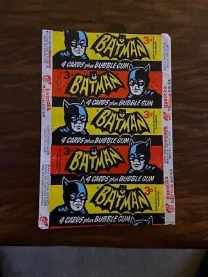 A&BC 1966 Black Batman Original Gum Wrapper - VGC • £60