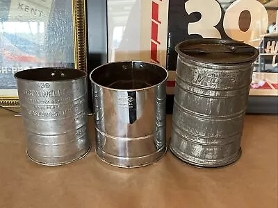 Vintage Kitchen Sifters Lot Of 3 Bromwell Androck Measuring Multiple • $19.95