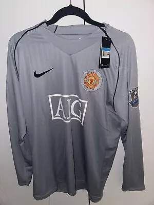 Manchester United 2007/2008 Away Shirt Medium VAN DER SAR 1 • £100