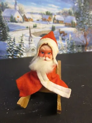 Antique German Santa On Wood Sled ( 313A) • $78