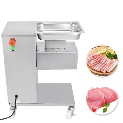 QE-500KG Output Meat Cutting Machine 110V Meat Cutter Slicer Stainless Steel • $700.22